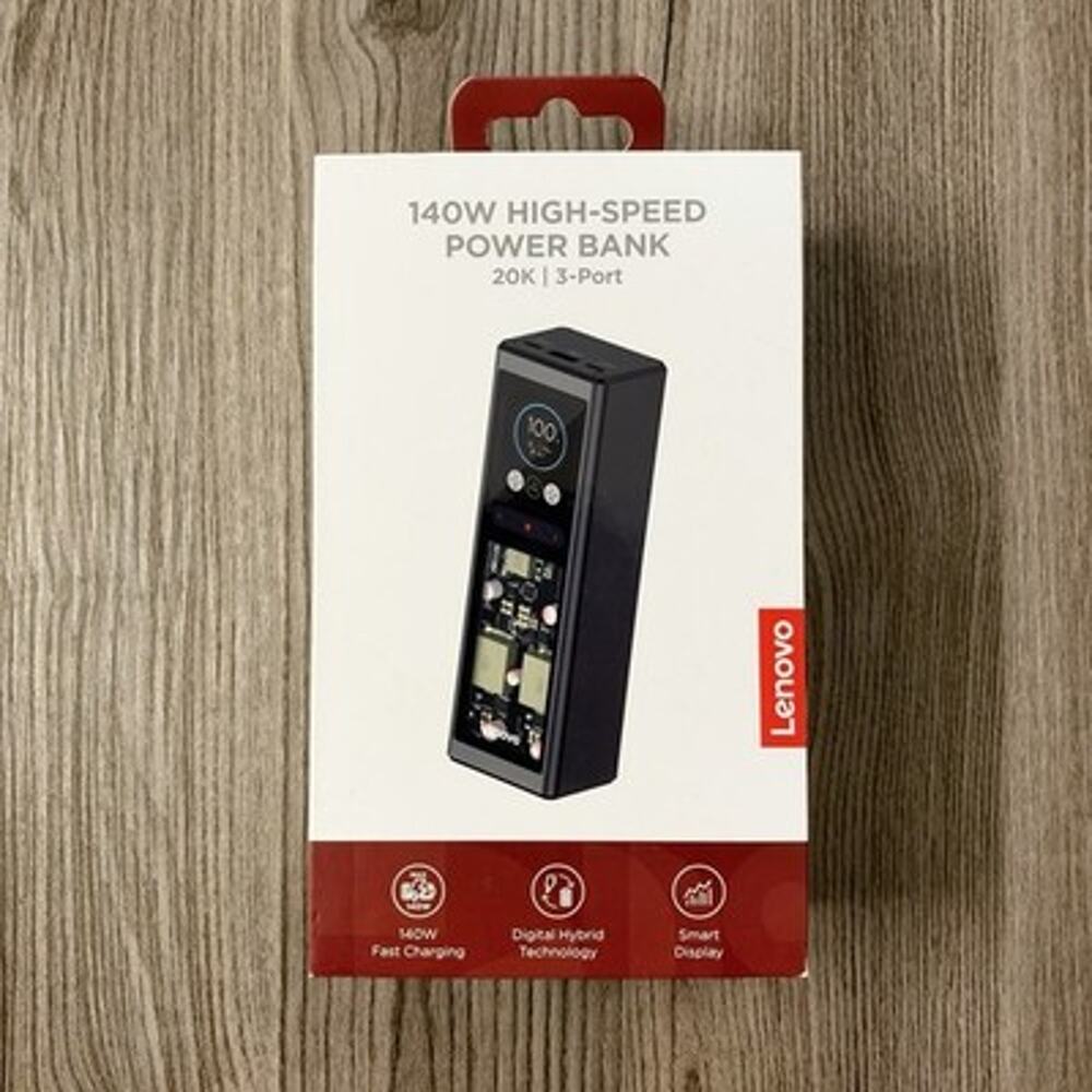 Lenovo 140W High-Speed Power Bank 3-Port 20000mAh G0A3140WUS Factory Sealed